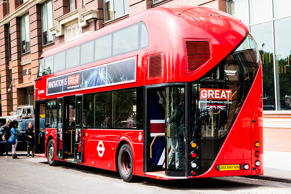 The GREAT Global Bus in New York. Photo by Masha Maltsava, Milk Studios.