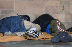 People sleeping rough