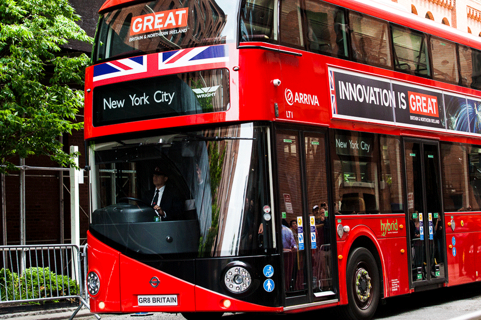 The GREAT Global Tour Bus