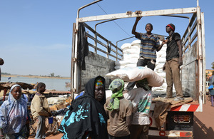 UK funded rice arrives in Mali. Picture: Daouda Guirou/WFP