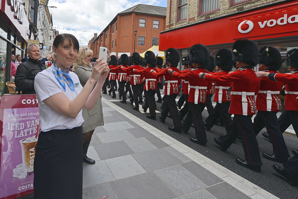 Soldiers from the 1st Battalion Welsh Guards
