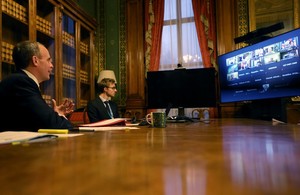 Foreign Secretary on a virtual call with ASEAN diplomats
