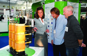 powerPerfector’s award winning VPO (voltage power optimisation) technology being demonstrated at an exhibition. (C) powerPerfector