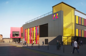 Artist impression of the new Youth Zone in Warrington