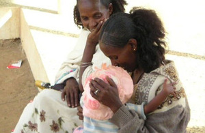 Ethiopia: Preventing HIV in newborns - Fatuma Nuru on her first visit to a health clinic for prenatal care. Picture: IntraHealth International Ethiopia