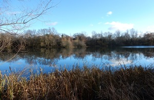 Swallow Lake, one of the Cotswold Water Park Lakes