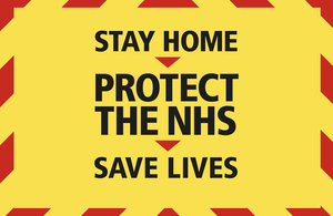STAY HOME PROTECT THE NHS SAVE LIVES DECAL STICKER 