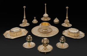 incredibly rare darbār or Durbar set owned by Clive of India