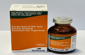 Packaging for Carprieve 5% w/v Small Animal Solution for Injection (Vm 02000/4229)