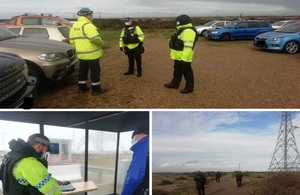 Dungeness officers on Project Servator deployment