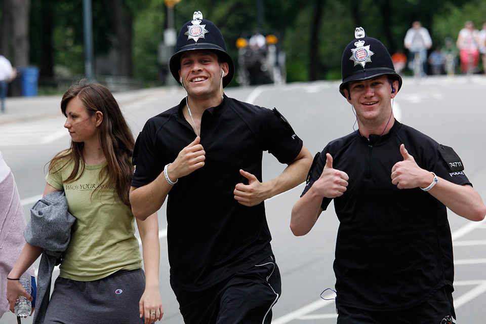 Two Essex Police officers run the half marathon.