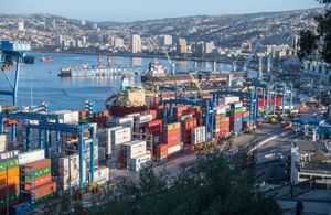 Port of Valparaíso, Chile.