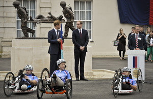 Prince Harry and Prince William at the official opening of the Tedworth House personnel recovery centre [Picture: Ben Birchall/Press Association Images]