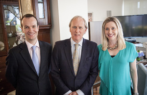 Consul General Danny Lopez, Tusk Trust co-founder Charlie Mayhew, and Susan Lopez