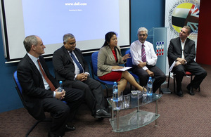 Panel discussion: Christopher Dalo, Shiekh Rashid, Fauziah Talib, Ambrose Nathan & Stewart Kemp