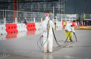 The last concrete pour for the Sellafield Product and Residue Store Retreatment Plant.