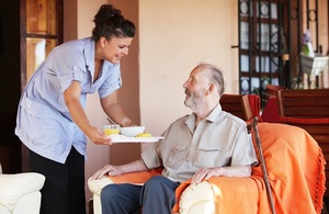 Care Home Resident with Nurse