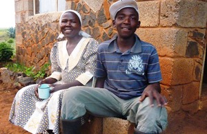 Mathabang and her son. Picture: Dianne Tipping-Woods/DFID