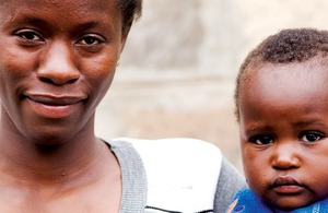 Range of services: Ann Wambui and her son. Picture: Nell Freeman/Alliance