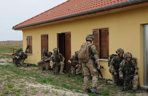 3rd Para Regiment taking part in a training exercise at CENZUB