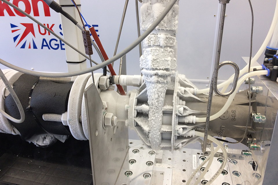 Cryogenic testing of additive manufactured propellant pump.