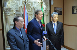 Lord Risby, HMA Martyn Roper and Algerian Minister of Education Baba Ahmed