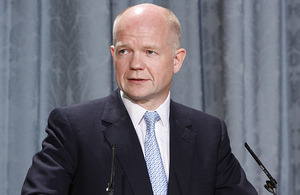 Foreign Secretary William Hague