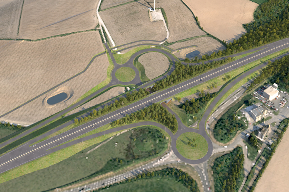 Visualisation of the work to happen on the A30 Chiverton and Carland Cross roundabouts