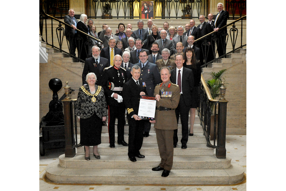 Supporters and signatories of the Armed Forces Community Covenant