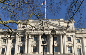 100 Parliament Street building with Union Flag flying