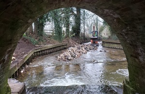 A picture of the chalk stream.