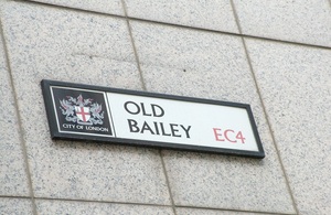 City of London Old Bailey street sign