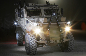 A Foxhound light protected patrol vehicle