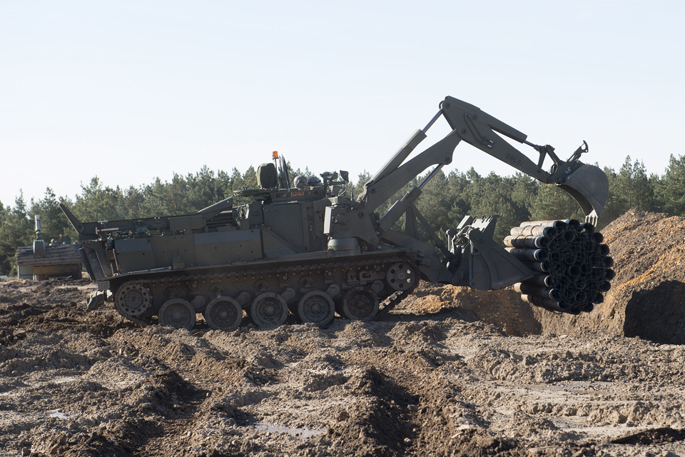 The Terrier - a tracked, armoured engineer vehicle