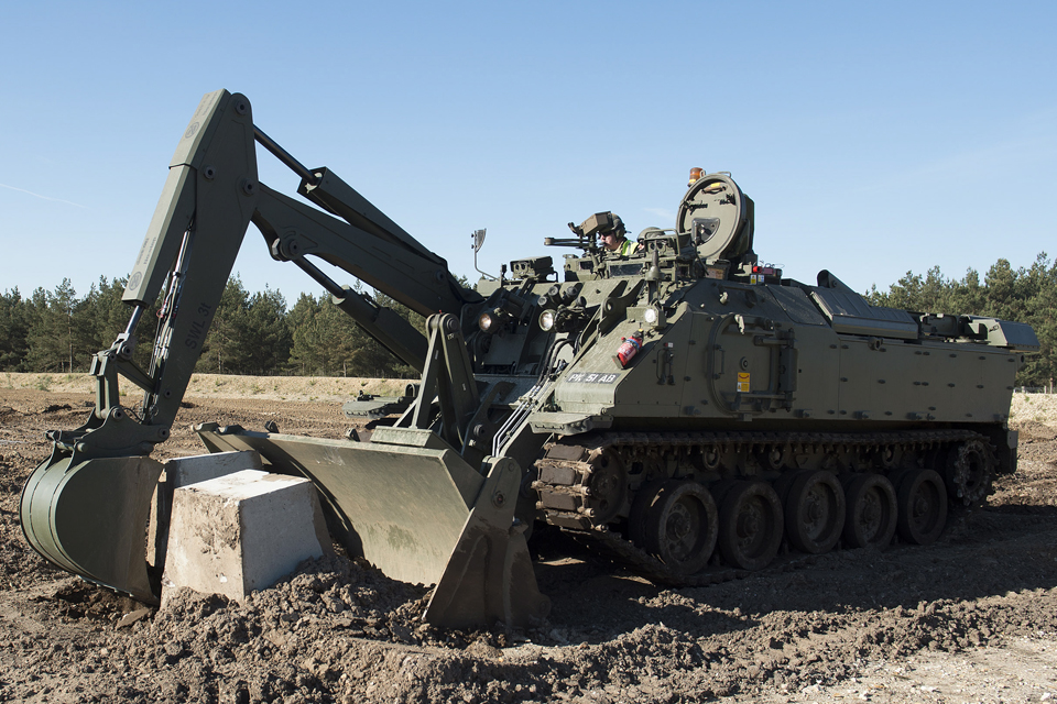 The Terrier - a tracked, armoured engineer vehicle