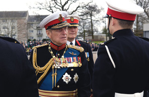 HRH Prince Phillip, the Duke of Edinburgh was attending the 970 Kings Squad Passing Out parade (MoD Crown Copyright)