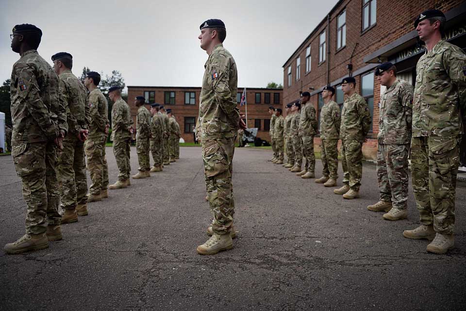 Soldiers on the parade square