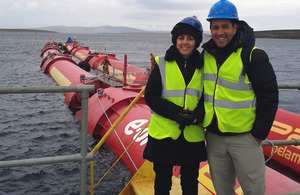 Members of the Chilean delegation in Scotland