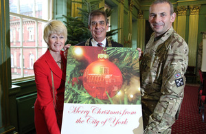 Lord and Lady Mayoress of York and Major Tony Barry