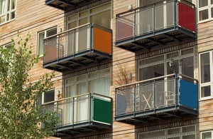 colourful balconies.