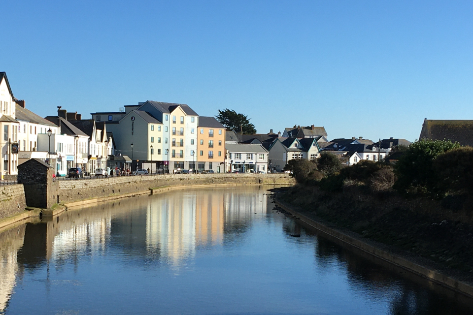 The River Neet as it flows through the town