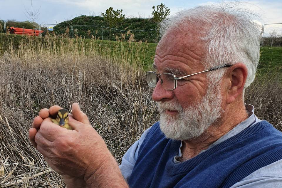 John Goldsworthy and duckling