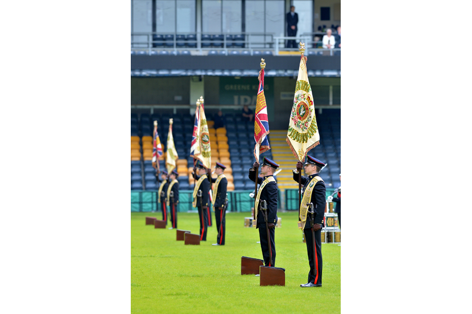 New Colours of the Mercian Regiment's battalions