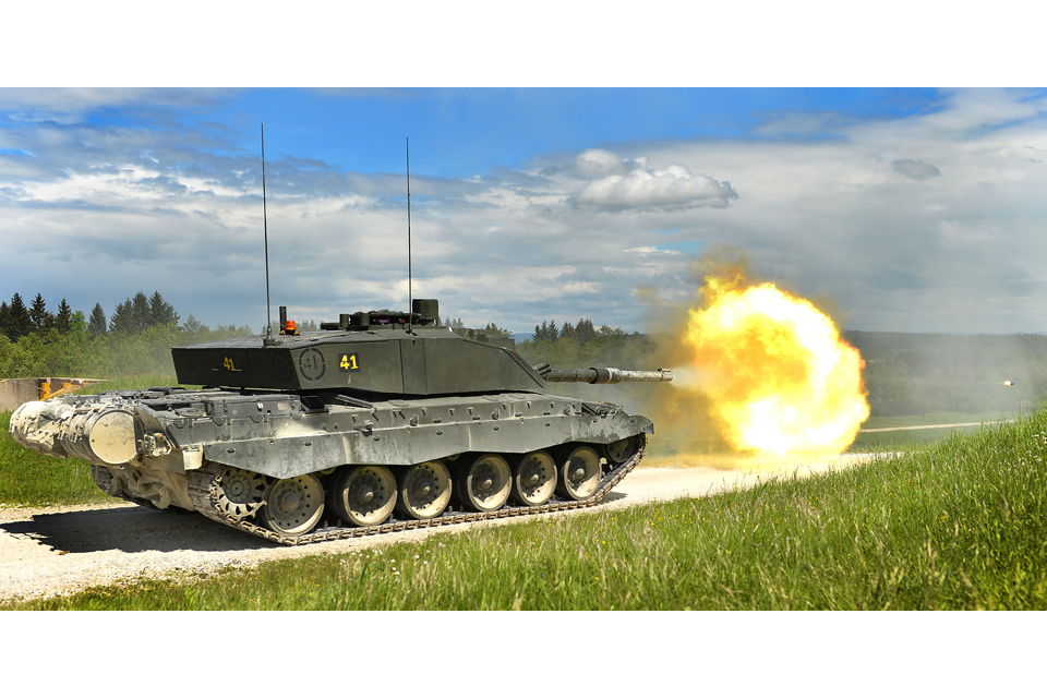 A British Challenger 2 main battle tank