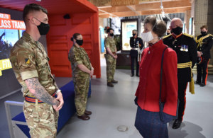 HRH The Princess Royal visited Worthy Down on 13 May to tour and open the Defence College of Logistics, Policing and Administration and The Royal Logistic Corps Museum.