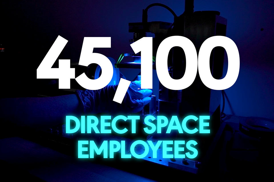 45,100: direct space employees