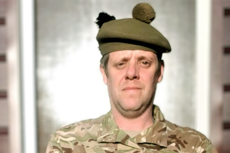 Sergeant Major Instructor Derek Ross in uniform.