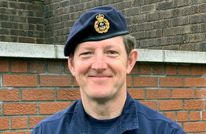 Chief Petty Officer Chris Betts in uniform.