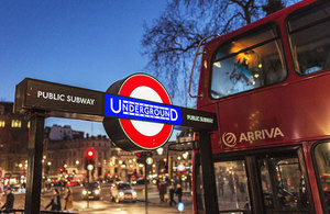 London Underground sign.