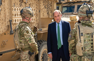 Defence Secretary Ben Wallace visits Ex KABUL STORM in Norfolk, in December 2020, to launch to the ARAP. Crown Copyright.